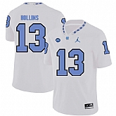 North Carolina Tar Heels 13 Mack Hollins White College Football Jersey Dzhi,baseball caps,new era cap wholesale,wholesale hats